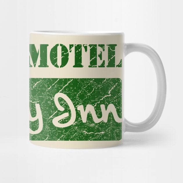 holiday inn - hotel, motel - vintage look - green solid style by Loreatees